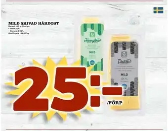 Nelins Mild skivad hårdost erbjuda