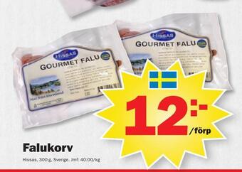 Pekås Falukorv erbjuda