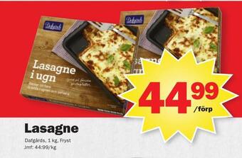 Pekås Lasagne erbjuda
