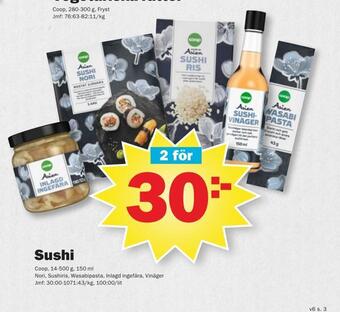Pekås Sushi erbjuda