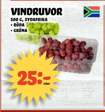 Nelins Vindruvor erbjuda