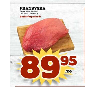 Supergrossen Fransyska erbjuda