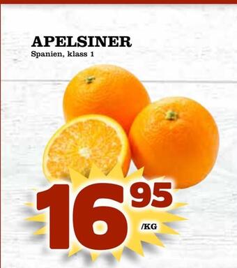 Supergrossen Apelsiner erbjuda