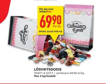 Willys Hemma Lösviktsgodis erbjuda