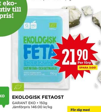 Willys Ekologisk fetaost erbjuda