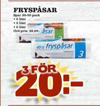 Supergrossen Fryspåsar erbjuda
