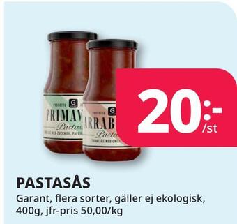 Tempo Pastasås erbjuda