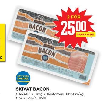 Willys Hemma Skivat bacon erbjuda