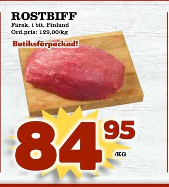 Supergrossen Rostbiff erbjuda