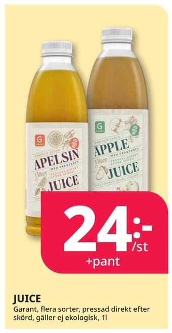 Tempo Juice erbjuda