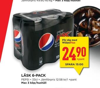 Willys Hemma Läsk 6-pack erbjuda