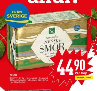 Willys Smör erbjuda