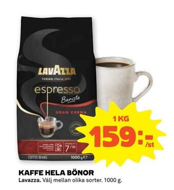 Stora Coop Kaffe hela bönor erbjuda