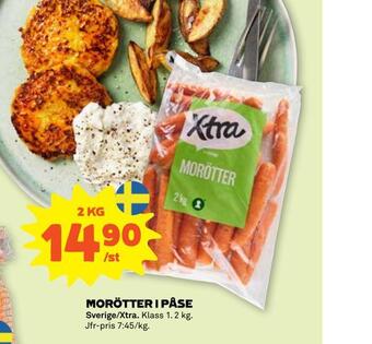 Stora Coop Morötter i påse erbjuda