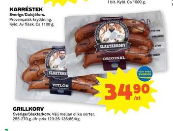 Stora Coop Grillkorv erbjuda