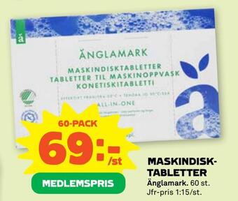 Stora Coop Maskindisktabletter erbjuda
