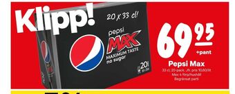 Pepsi max läskedryck