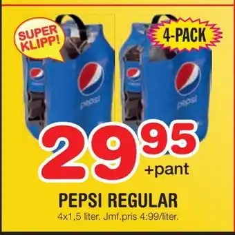 Nya Pulsen Pepsi regular erbjuda