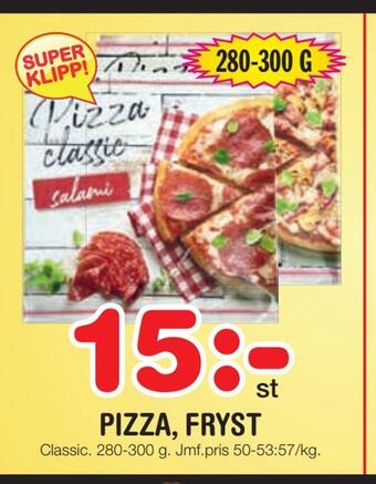 Nya Pulsen Pizza, fryst erbjuda