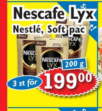 T-jarlen Nescafe lyx erbjuda