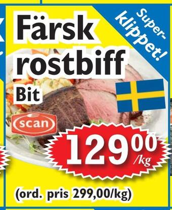 T-jarlen Färsk rostbiff erbjuda