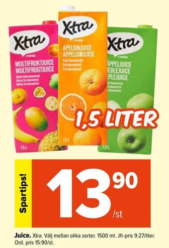 Coop Extra Juice erbjuda