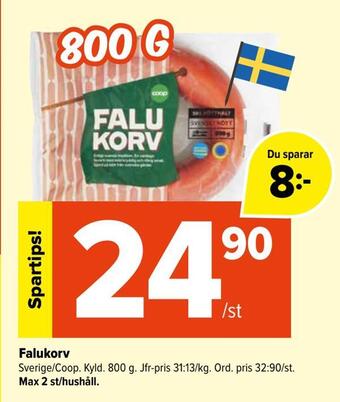 Coop Extra Falukorv erbjuda