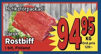 Supergrossen Rostbiff erbjuda