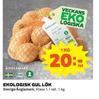 Coop Änglamark lök erbjuda