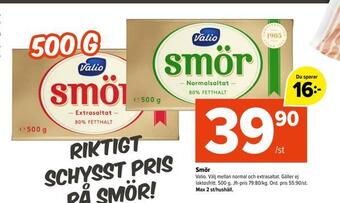 Coop Extra Smör erbjuda
