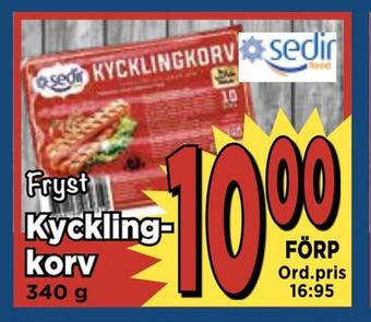 Supergrossen Kycklingkorv erbjuda