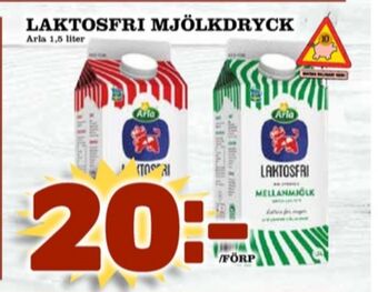 Matdax Arla mellanmjölk erbjuda