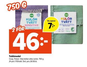 Coop Extra Tvättmedel erbjuda