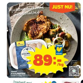 Stora Coop Kronfågel kycklingsteak erbjuda
