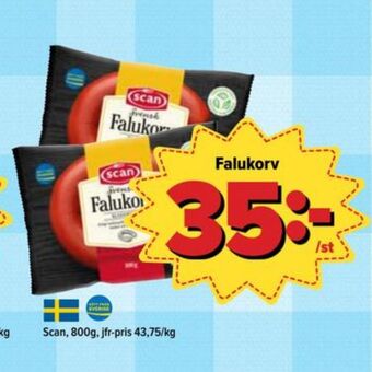 Östenssons Scan falukorv erbjuda