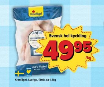 Östenssons Kronfågel kyckling erbjuda