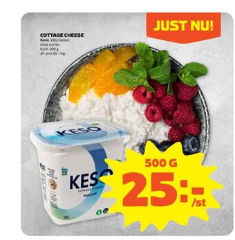 Stora Coop Keso cottage cheese erbjuda