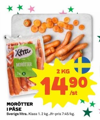 Coop Morotter i påse erbjuda