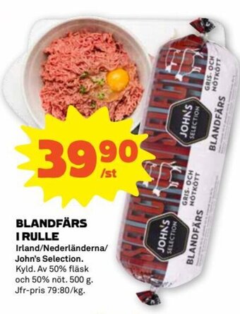 Coop Blandfärs i rulle erbjuda