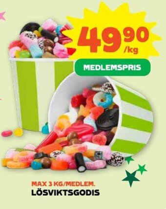 Coop Lösviktsgodis erbjuda
