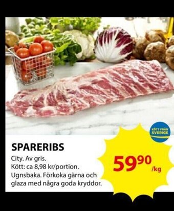 ICA Kvantum Spareribs erbjuda