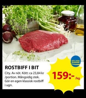 ICA Kvantum Rostbiff i bit erbjuda