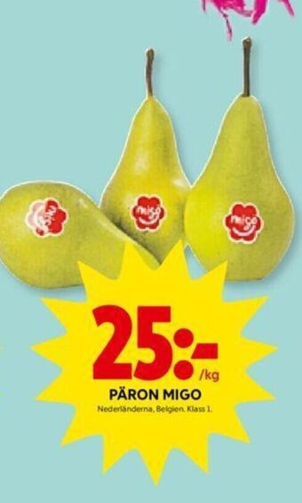 ICA Kvantum Päron migo erbjuda