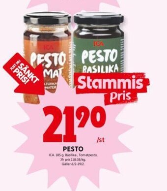 ICA Kvantum Pesto erbjuda