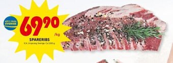 ICA Kvantum Spareribs erbjuda