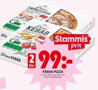 ICA Kvantum Färsk pizza erbjuda