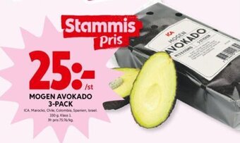 ICA Kvantum Mogen avokado 3-pack erbjuda