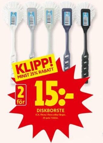 ICA Kvantum Diskborste erbjuda