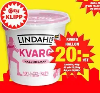 ICA Kvantum Kvarg hallon erbjuda