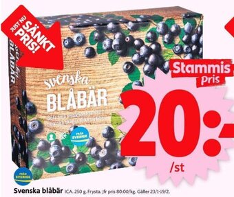 ICA Supermarket Svenska blåbär erbjuda